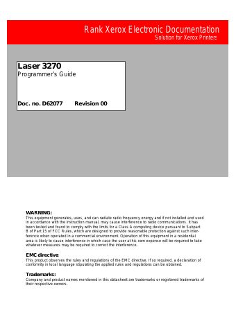 Xerox 3270